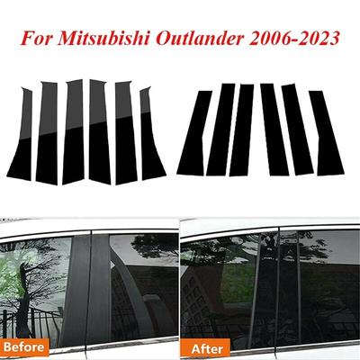 Sloupky sloupků dveří auta pro Mitsubishi Outlander 2006-2023 Nálepka na lemování okna BC