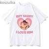 Vintage I Love Nicholas Chavez TShirt Men O Neck Cotton But Daddy Printing T Shirts Short Sleeve Tee Clothing Summer Streetwear
