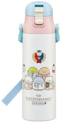 Skater Edelstahl-Trinkflasche für Kinder, Direktes Trinken, 580 ml, Gurashi, Mädchen, SDC6N-A
