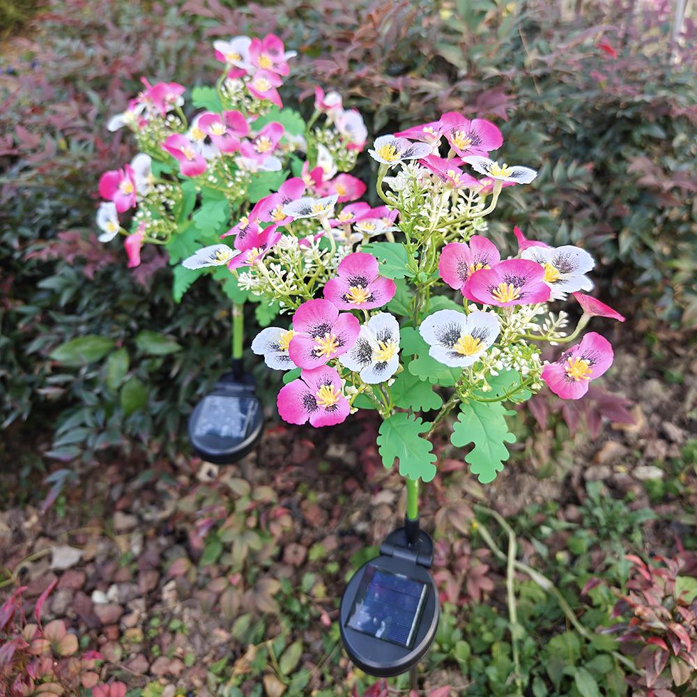 Year of the Horse LED Solar Butterfly Garden Stakes - Waterproof Outdoor Lights