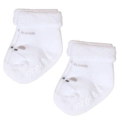 Organic Boom Cute Bear Pile kurze Socken für Neugeborene 2p, koreanische Babyprodukte