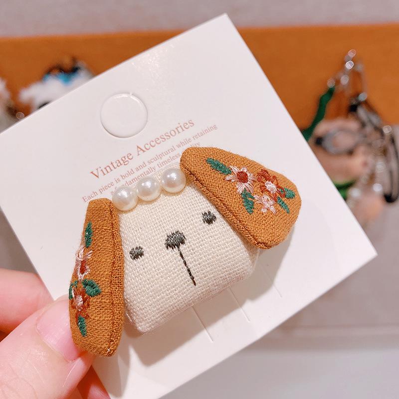 Urocze materiałowe grzybki spinki do włosów dla dzieci dziewczynek klips do włosów opaska spinki akcesoria wsuwka nakrycie głowy ozdoba głowy