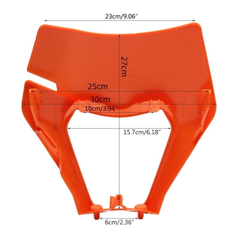 Motorcycle LED Headlight Mask Headlamp Cover Lampshade Supermoto Fairing For EXC SXF MX Dirt Bike Enduro LED Headlights