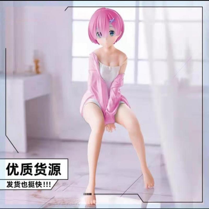 Re from scratch in a different world life Cat Ear Rem Sakura Rem Figure Anime Girl Chassis Ornament