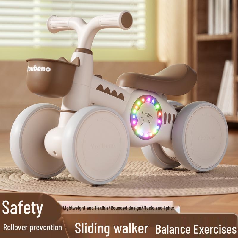 Children's Four-Wheel Balancing Glider Scooter - Pedal-Free Yo-Yo Car