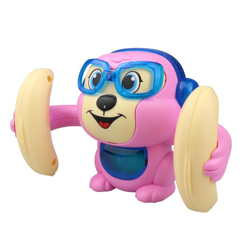 Electric Tumbling Monkey-kid Toys, Voice Control, Induction, Light and Music