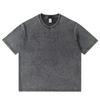 Schwere gewaschene Vintage-T-Shirts für Herren, Street Hip Hop, Retro-Punk-T-Shirt, Damen, Harajuku, lässig, Baumwolle, kurzärmelig, Acid-Wash-Tops