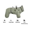 Dog Winter Clothes Warm Overalls for Small Medium Dog Water Repellent Thicken Padded Dog Coat with Harness Adjustable Reflective