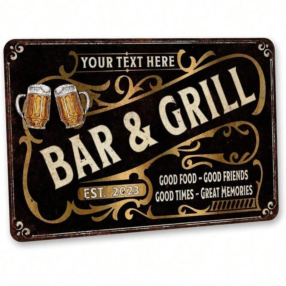 

Metal Wall Art Chico Creek Bar Sign Vintage Garage Decor