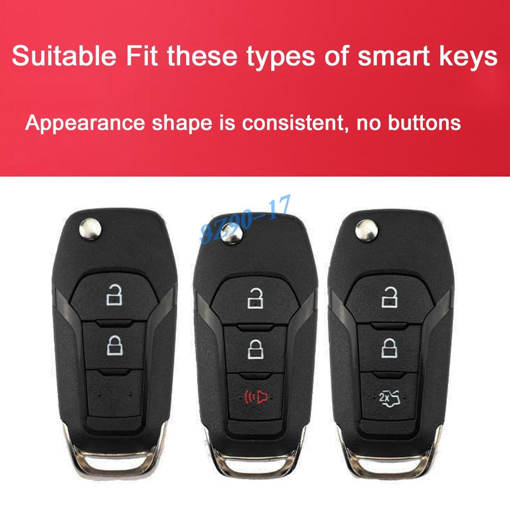 Transparent Tpu Car Smart Key Cover Case Holder Keychain For Ford F150 F250 F350 F450 Xlt Ranger Xl Maverick Ecosport Everest