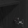 Sideboard Black Oak Effect 78 X 38 X 80 Cm Engineered Wood