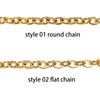 1Set 3m Stainless Steel Chain Bulk Chains Link Chain with Jump Ring Lobster Clasps Jewelry Making Set for DIY Necklace Supplies