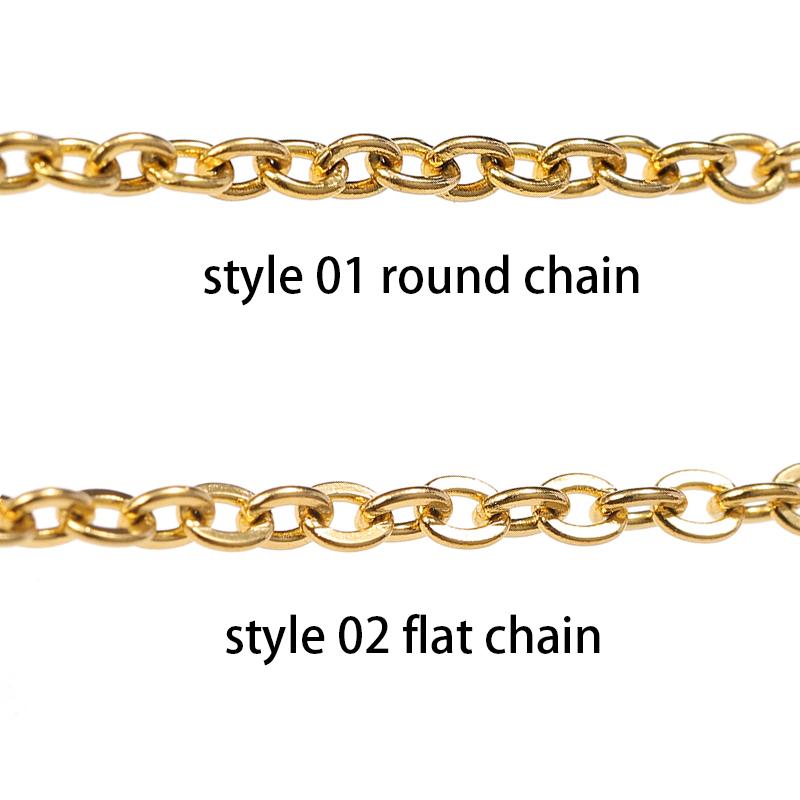 1Set 3m Stainless Steel Chain Bulk Chains Link Chain with Jump Ring Lobster Clasps Jewelry Making Set for DIY Necklace Supplies