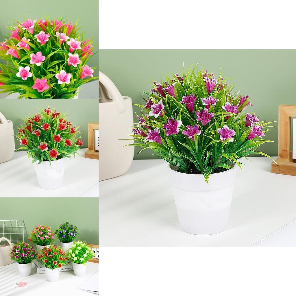 Faux Green Plant With Injection Molded Craft For Living Room And Office