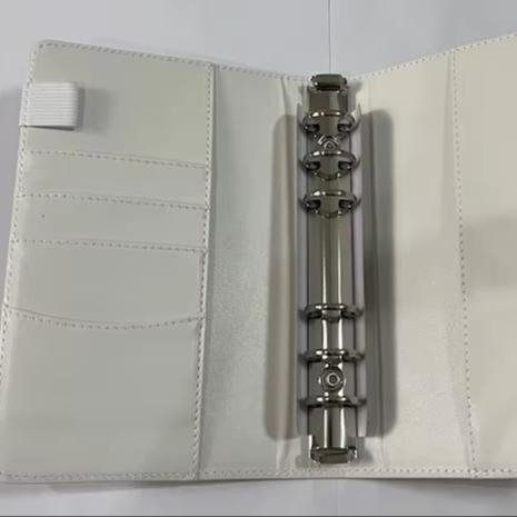 PU Leather Ring Binder Notebook Loose-leaf Magnetic Style with Cash Envelopes Budget Money Savings Organizer