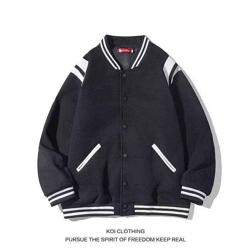 Women's Retro Woolen Baseball Jacket - Thickened for Spring & Autumn 2025