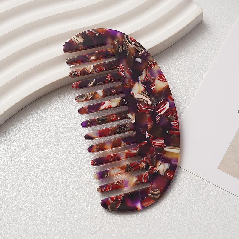 Cross Border New Retro Acetic Acid Comb Small Wide Tooth Hair Korean Exquisite Portable Wholesale Women