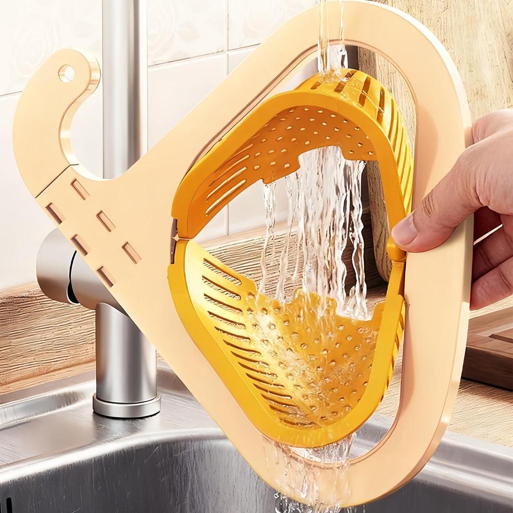 Kitchen Sink Drain Strainer Press Automatic Dumping Basket Multi-functional Use Filter Net for Tub Kitchen Waste Collector