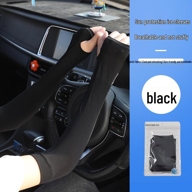 Ice Silk Sun Protection Sleeve for Men and Women - Cooling Outdoor Sports Sleeve for Driving and Cycling