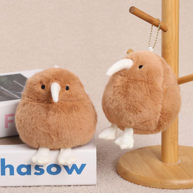 1 Pièce Porte-clés Oiseau Kiwi Simulation Dessin Animé Oiseaux Peluches Pendentif Porte-clés Mignon Fille Kawaii Décoration Chambre Cadeaux Enfants