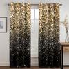 Rainbow Pink Gold Star Glitters Drips Print Children's Window Curtains for Girl Living Room Bedroom Decor 2 Pieces Free Shipping