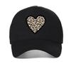 Leopard Heart Printed Baseball Cap Summer Casual Adjustable Mesh Snapback Hats Unisex Outdoor Trucker Caps Breathable Sun Hat