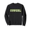 Cowgirl Aesthetic Y2k 90s Vintage Sage Green Cute Teen Girl Sweatshirt