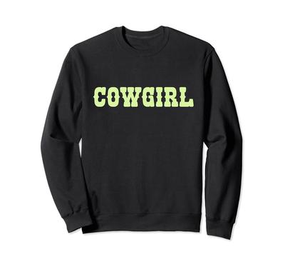 Cowgirl Aesthetic Y2k 90s Vintage Sage Green Cute Teen Girl Sweatshirt