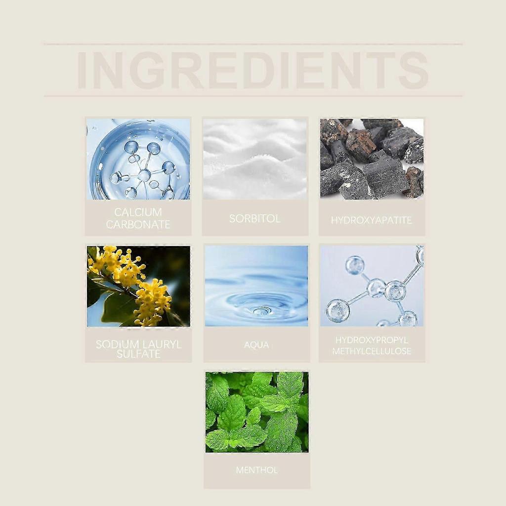 Brightening Toothpaste with Hydroxyapatite & Menthol  Gentle, Effective Whitening, Long-Lasting Fresh Breath, Enamel Safe, Easy To Use for a Radiant S