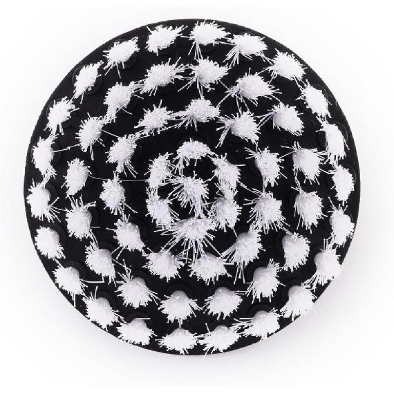 4Inch Drill Brush Attachment, 1/4'' Drill Bit Car Detailing Scrubbing Brush, Pneumatic Scrubber Stiff Brushes for Cleaning Carpet & Leather, Car,