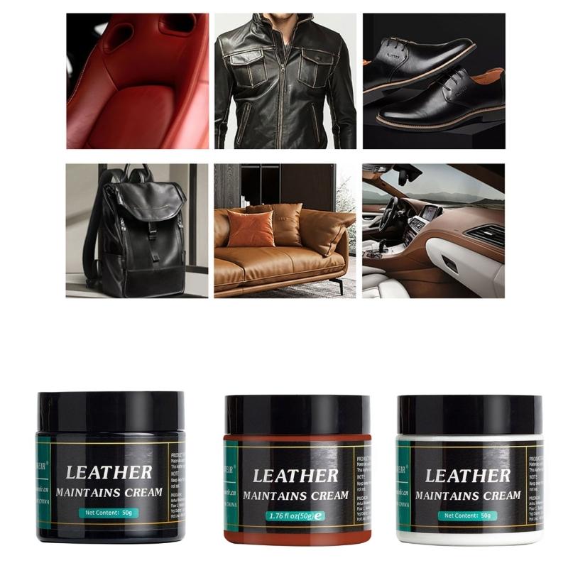 Leather Restorer Leather Refurbishing Cleaners Car Leather Seats Polishing Nourishment Care Cream for Sofas Chair Shoes