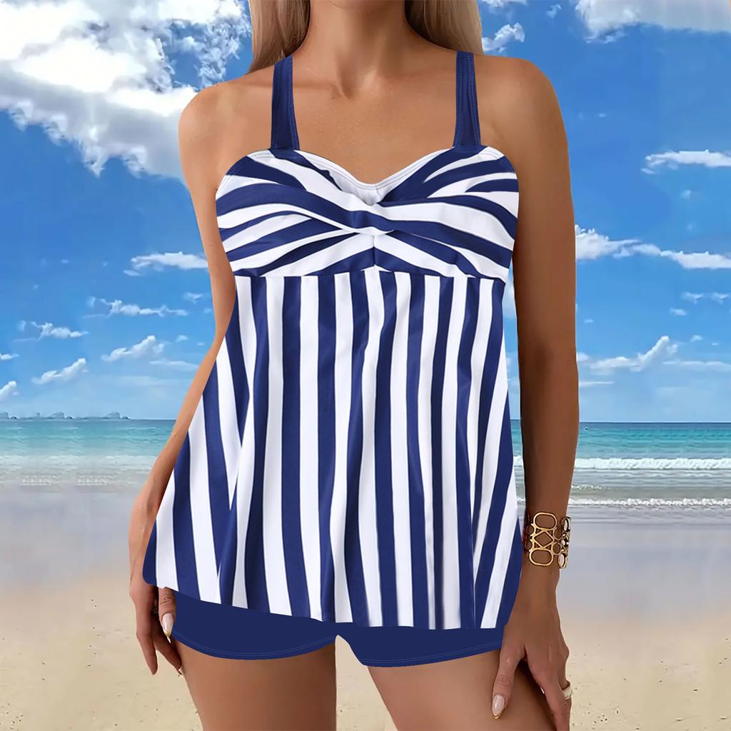 Swimsuit Bikini Print  Two Pieces Swimsuit Swimwear Women  Beachwear Bathing Suit XS-8XL