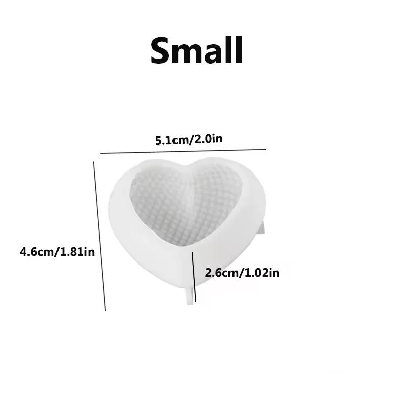 Woven Heart Silicone Candle Mold Diy Grid Heart Love Shape Scented Candle Soap Making Supplies Mould Valentine S Day Craft Gift S