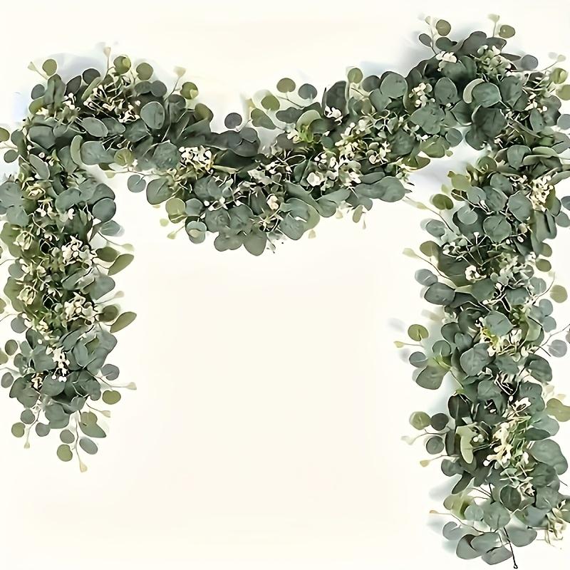 

180cm Artificial Eucalyptus Vine Fake Flower Vine Green Plant Hanging Decoration Christmas Vine Home Decor зелёный