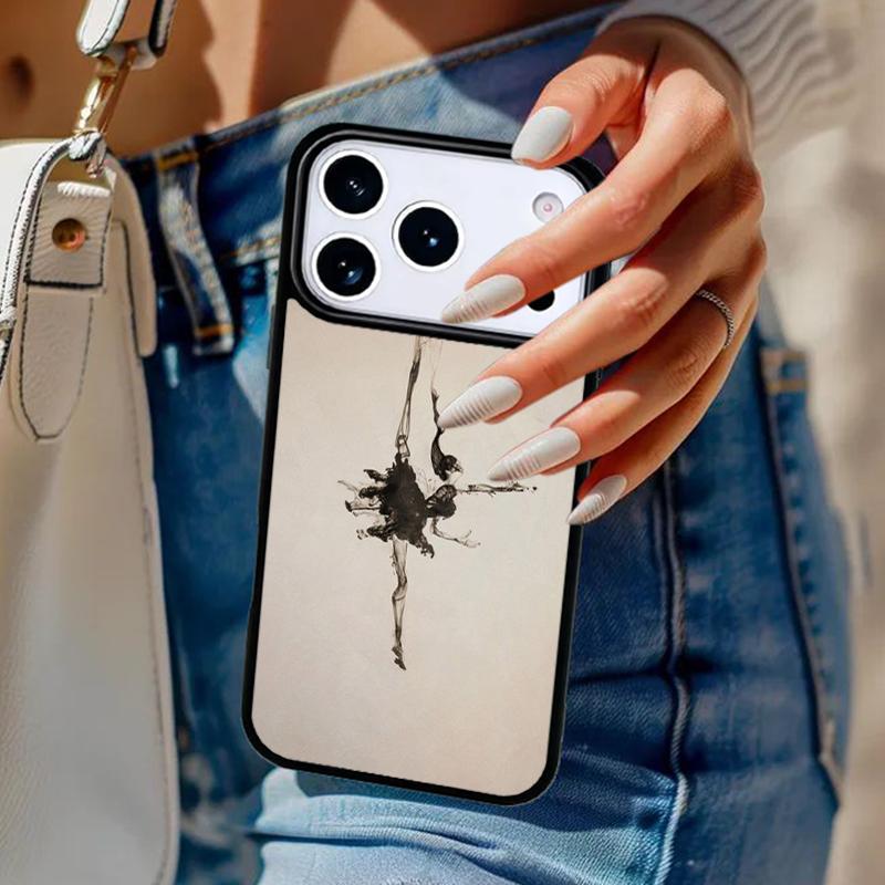 Balletto Ballerina Dancer Scarpe Phone Case For iPhone 17 Air 14 15 13 12 Max Cover For Apple 14 15 16 16e 11 Pro Max Plus Coque