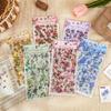 Flake Stickers for Paper Floral Paper Background IC Card Storage Water Diary Decoration Supplies Collage, Material, Antique, Stylish, Semi-Transparent