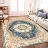 Retro Persian Light Luxury Carpet Soft Anti Slip Washable Floor Mat Living Room Bedroom Study Home Decoration
