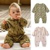 Trendy Newborn Baby Clothes Fashionable Print Jumpsuit Daily Bodysuit Cotton Infant Sleepwear for Toddlers 0-24 Months 66-90