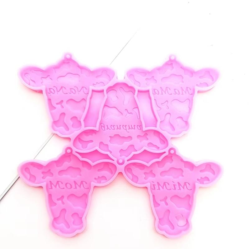 Crystal Epoxy Mold Silicone Mold for Pendant Cow Head Shape Craft Mold Silicone Mould Jewelry Making Tool