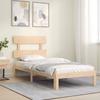 Vidaxl Bed Frame Without Mattress, 90X200 Cm, Solid Pine Wood