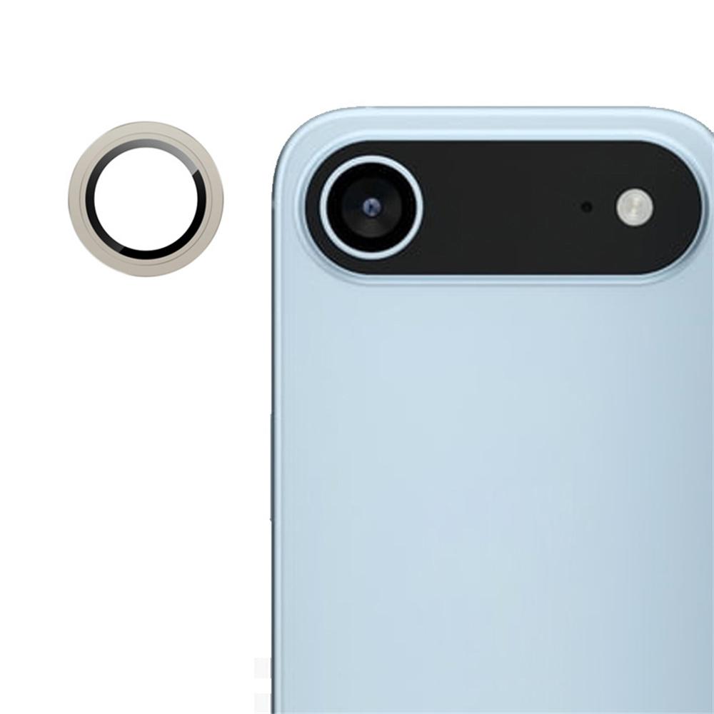 

Для iPhone 17 Air Защита объектива камеры Закаленное стекло Металлическое кольцо Пленка для объектива Titanium Gold