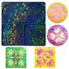 Cup Mat Resin Mold Holographic Coaster Silicone Mold Multi-functional Drink Coasters Epoxy Casting Mold DIY Art Tool
