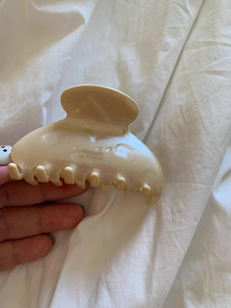 Pince à cheveux moyenne couleur unie French Gold Label Jelly - Pince requin demi-griffe acide acétique