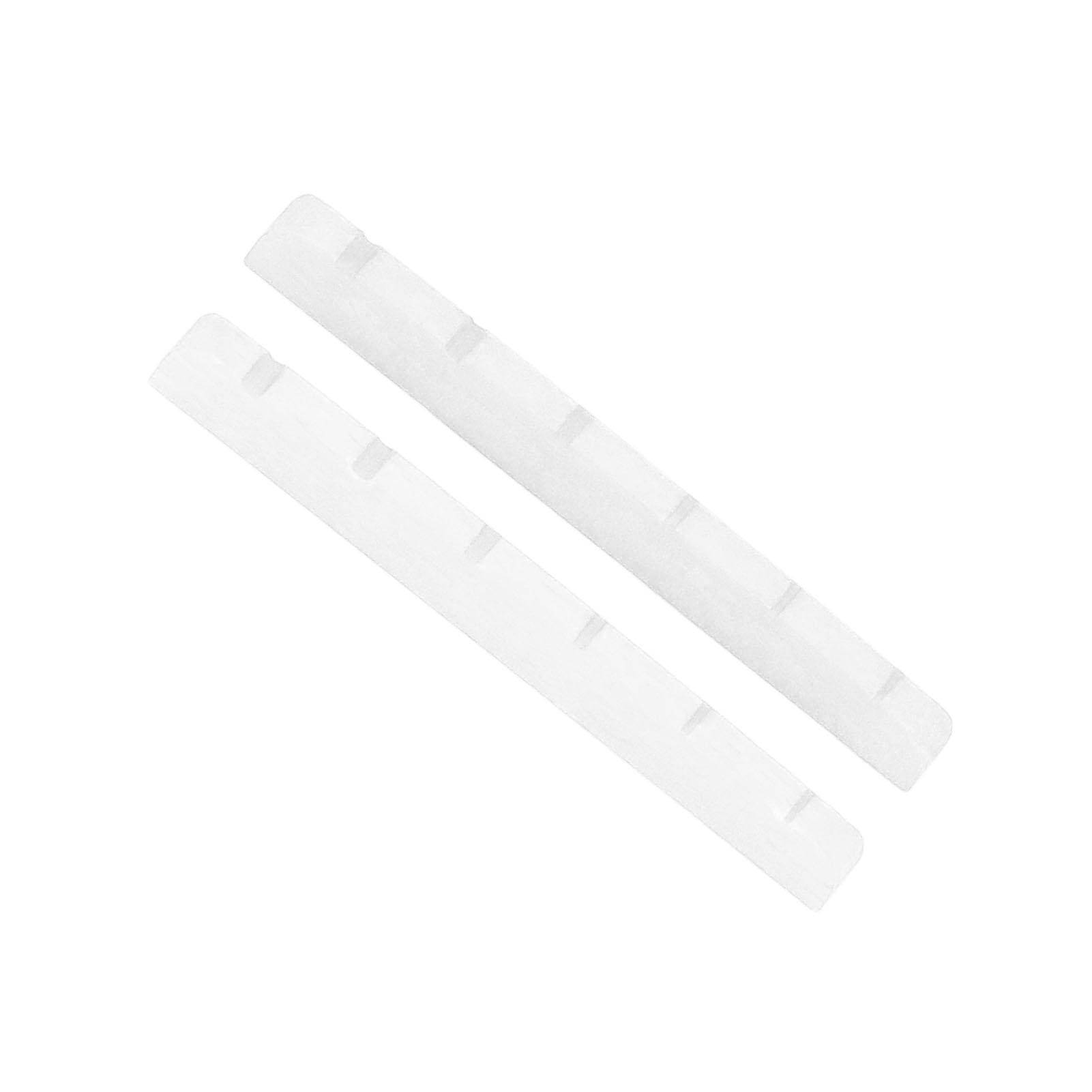 2Pcs Electric Guitar Nut Bone 6 String Pre Slotted Guitar Nut Replacement for