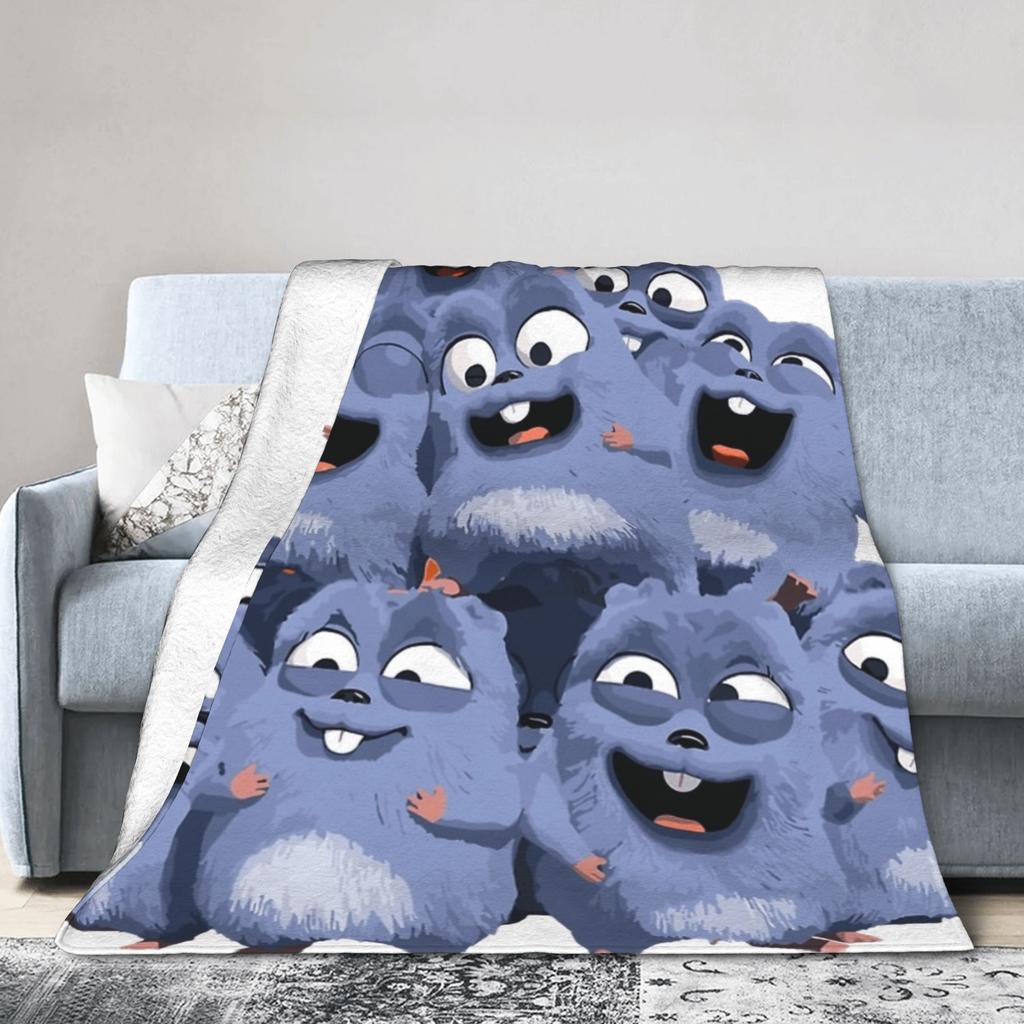 Grizzys and The Lemmings   Blanket  Warm Comfortable Plush Throw Blanket For Children Living Room Flannel Bedspread Bed Cover