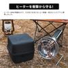 Iwatani FORE WINDS Case for Outdoor Heater Cassette Hard Case Compact Cordless Camping Equipment Storage Outdoor Small Item Storage Black Easy to