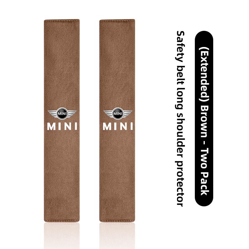 Car Seat Belt Shoulder Cushion Covers Shoulder Protection Pad For MINI Cooper R56 F56 R50 JCW Cabrio Aceman Countryman Clubman