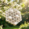 Territorial Wasp Deterrent 3D Printed Realistic Red Hornet Decoy Nest, Weatherproof Physical Deterrent, Outdoor Bee Chemical-Free Hanging Fake
