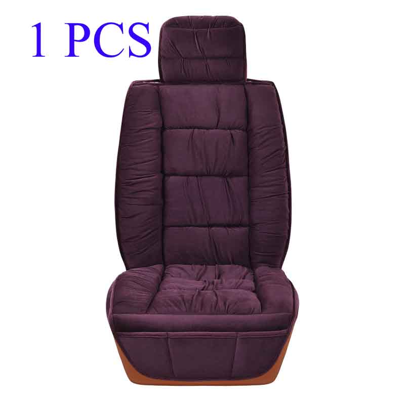 360 Full Surrounding Universal Winter Warm Car Seat Cover Soft for Plush Seat Cushion Front Car Chair Backrest Pad Protector