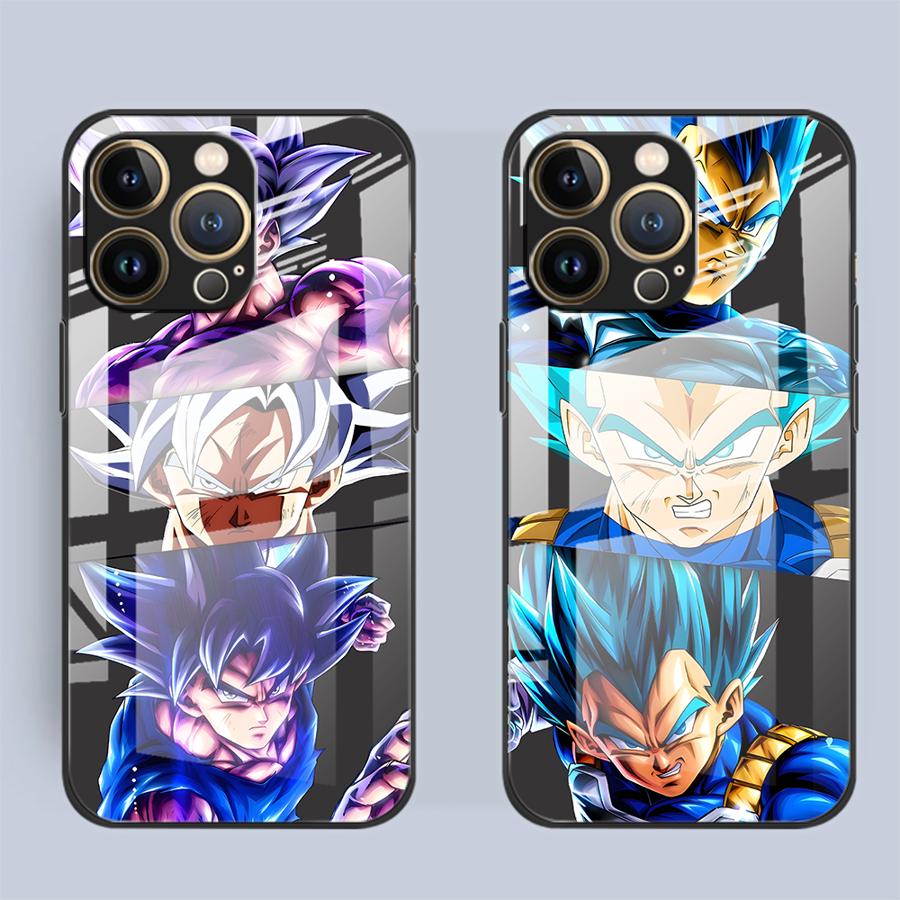 Case for iPhone 17 Pro Max 8 15 Plus 16 11 XR Air 12 14 13 Glass Phone Cover D-ragonS B-allS Goku